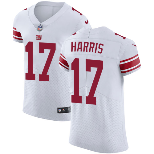 Nike Giants #17 Dwayne Harris White Men's Stitched NFL Vapor Untouchable Elite Jersey